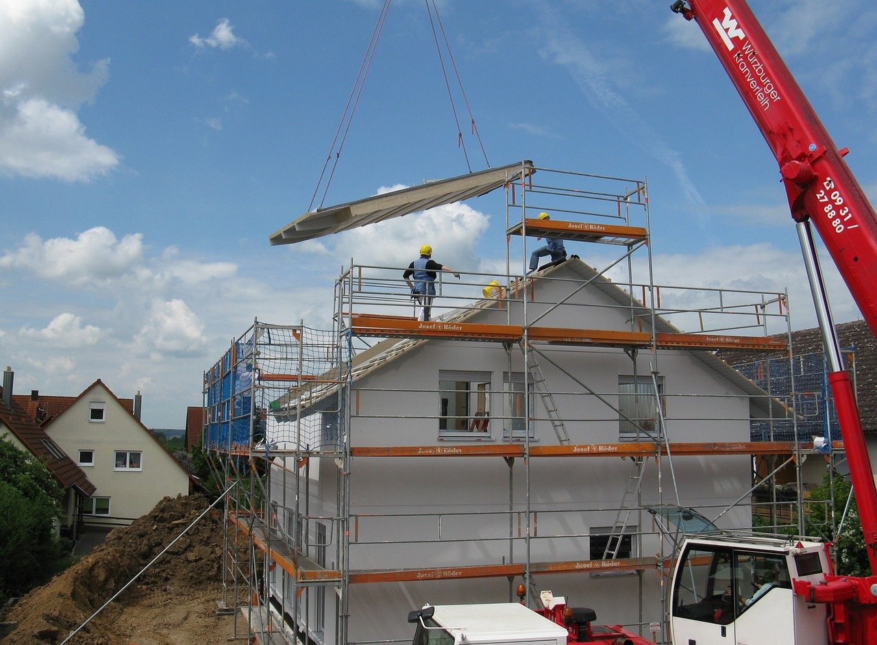 housebuilding, new building, construction site, Construction jobs in hungary